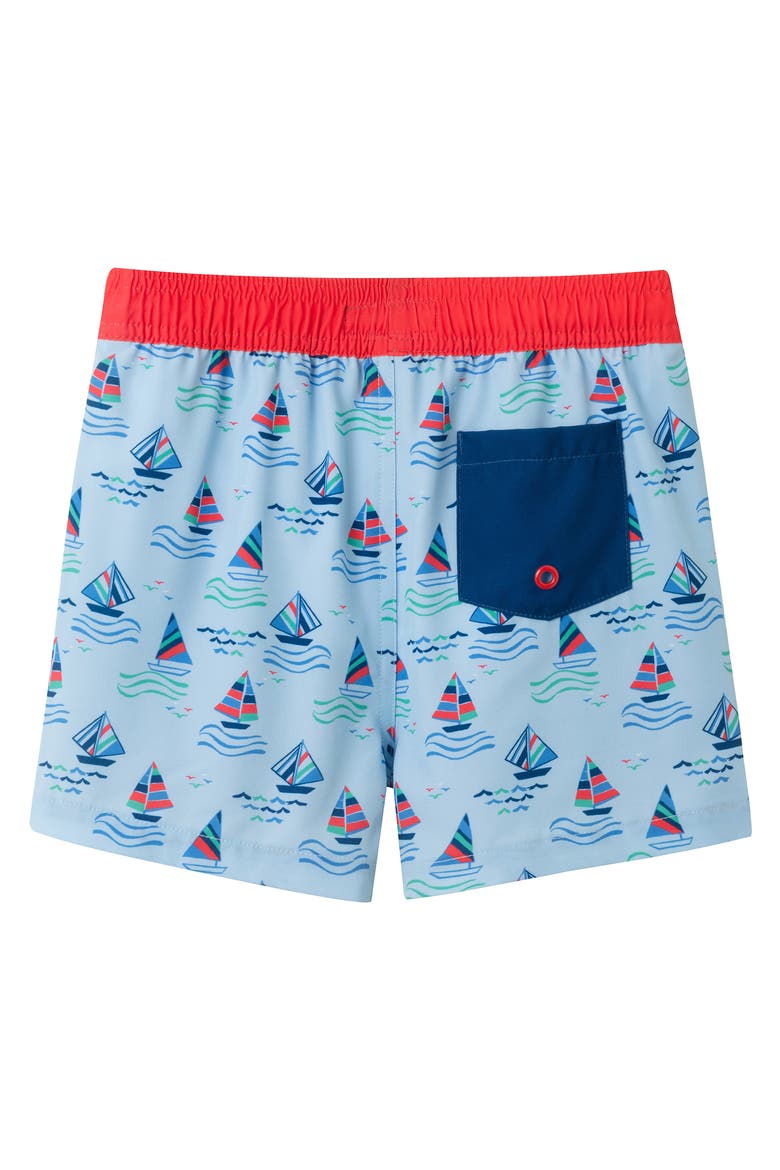 Kids' Volley Swim Trunks, Alternate, color, NAVY SAILBOAT