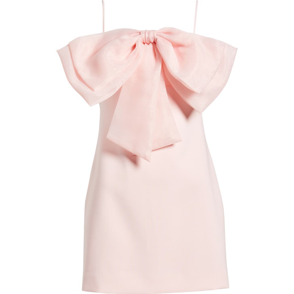 Likely Zilla Bow Cocktail Minidress In Roseshadow