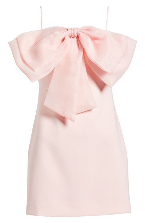 Likely Zilla Bow Cocktail Minidress In Pink