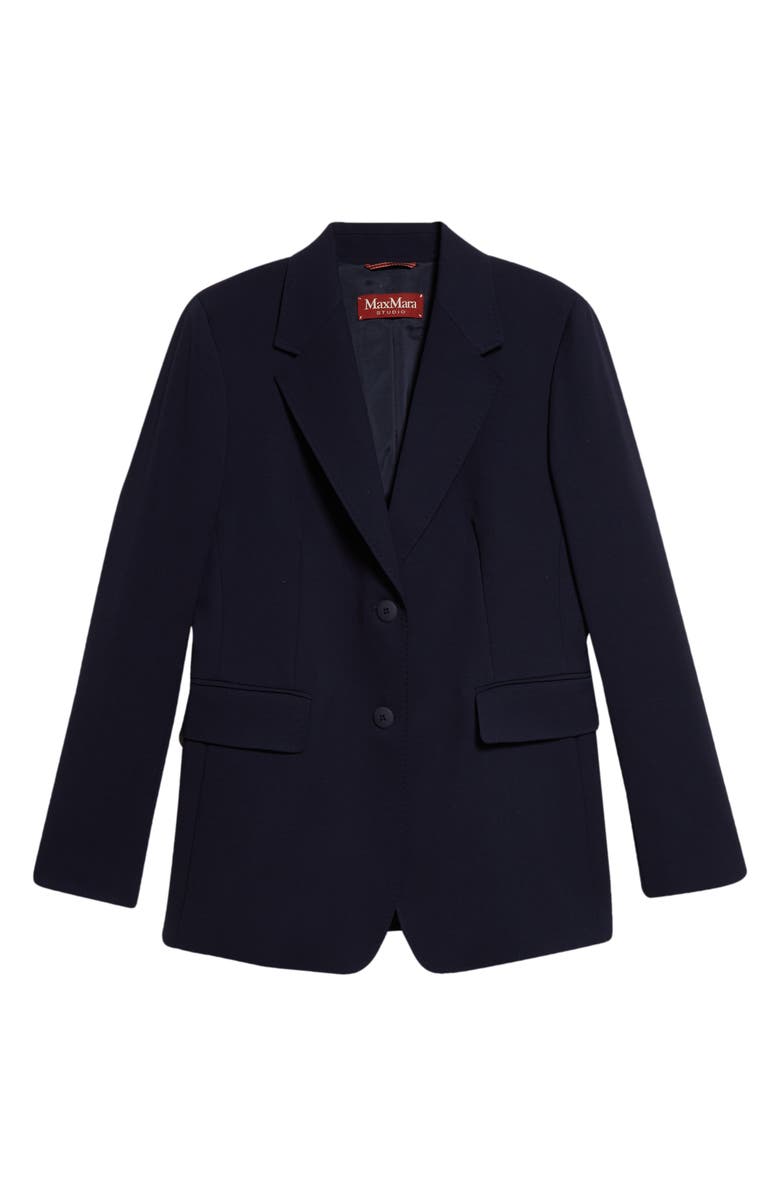 Max Mara Studio Dingey Wool Crepe Blazer, Alternate, color,