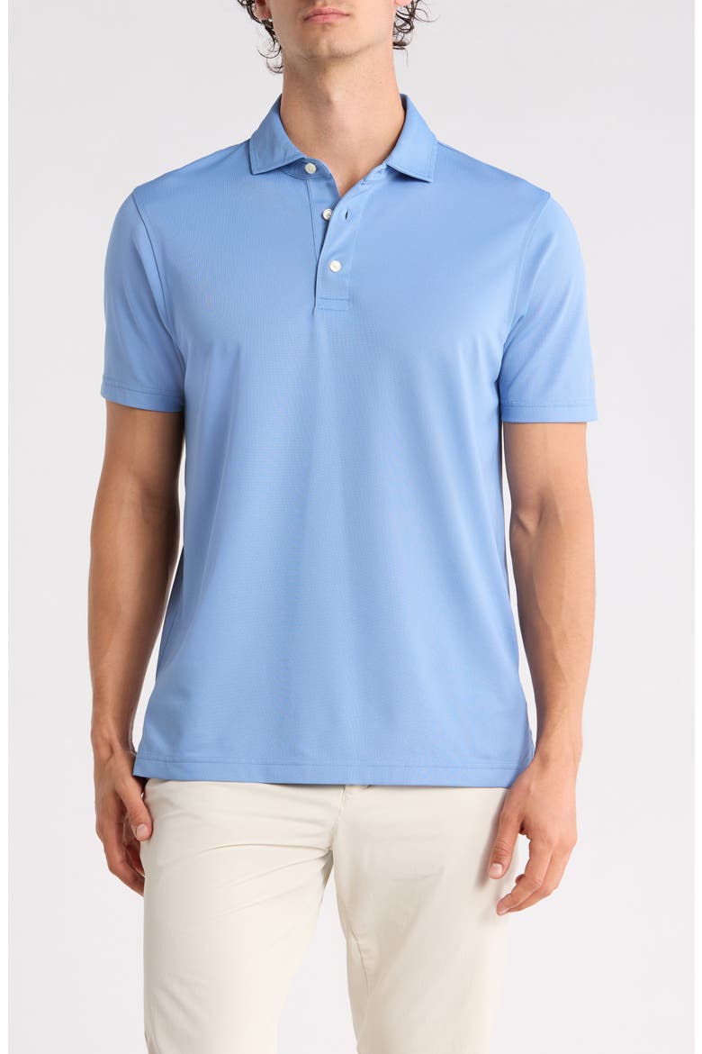 Knit Piqué Polo, Main, color, ASHLEIGH BLUE