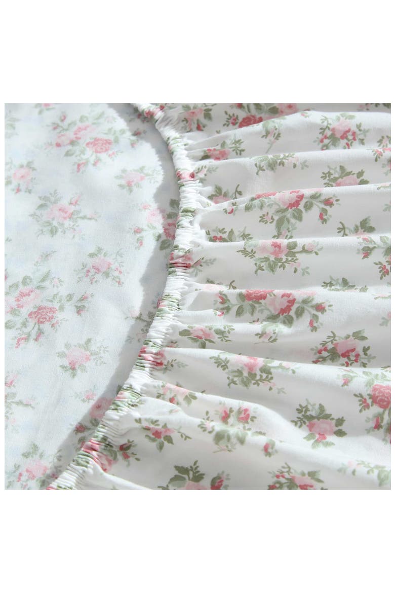 Leanna Rose 200 Thread Count Cotton Percale Sheet Set, Alternate, color, PINK
