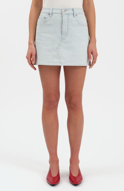DAZE DAZE MALIBU DISTRESSED CUTOFF DENIM MINISKIRT 