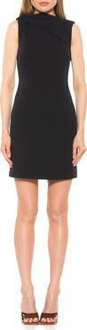 Alexia Admor Larisa Foldover Boatneck Sheath Dress