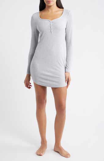 Open Edit Daydream Rib Henley Sleepshirt