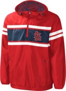 G-III SPORTS BY CARL BANKS Men's G-III Sports by Carl Banks Red St. Louis Cardinals Game Score Quarter-Zip Windbreaker