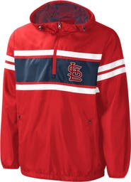 G-III SPORTS BY CARL BANKS Men's G-III Sports by Carl Banks Red St. Louis Cardinals Game Score Quarter-Zip Windbreaker