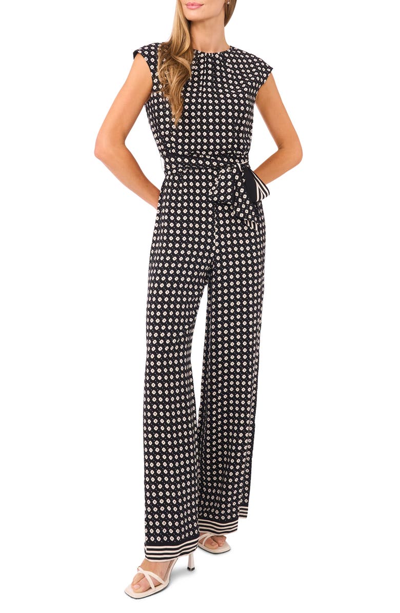 Ted Baker Anya Print Belted Jumpsuit, Main, color, 