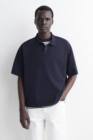 COS Press-stud Cotton Polo Shirt