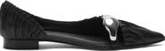 Manière De Voir Celeste Leather Ballet Flats with Hardware