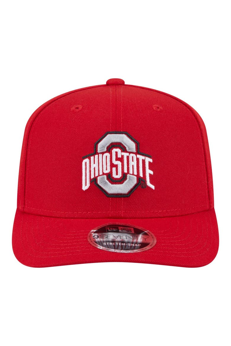 Men's New Era  Scarlet Ohio State Buckeyes Team Collective 9SEVENTY Stretch-Snap Adjustable Hat, Alternate, color, Scarlet