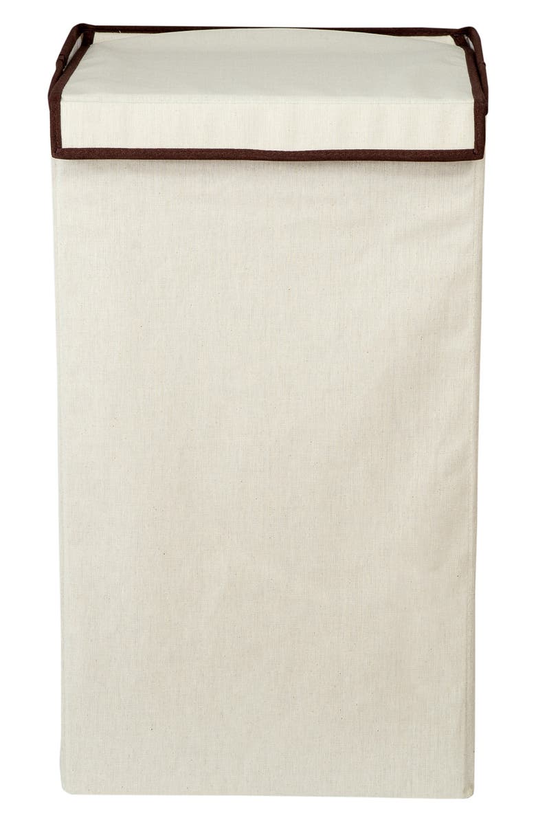 HONEY-CAN-DO Collapsible Square Hamper, Main, color, 