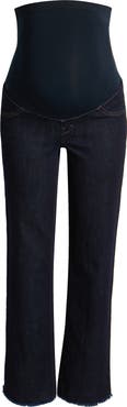 1822 Denim Over the Bump Relaxed Straight Leg Maternity Jeans