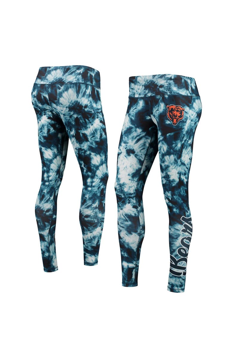 FOCO Women's FOCO Navy Chicago Bears Tie-Dye Leggings, Main, color, Navy