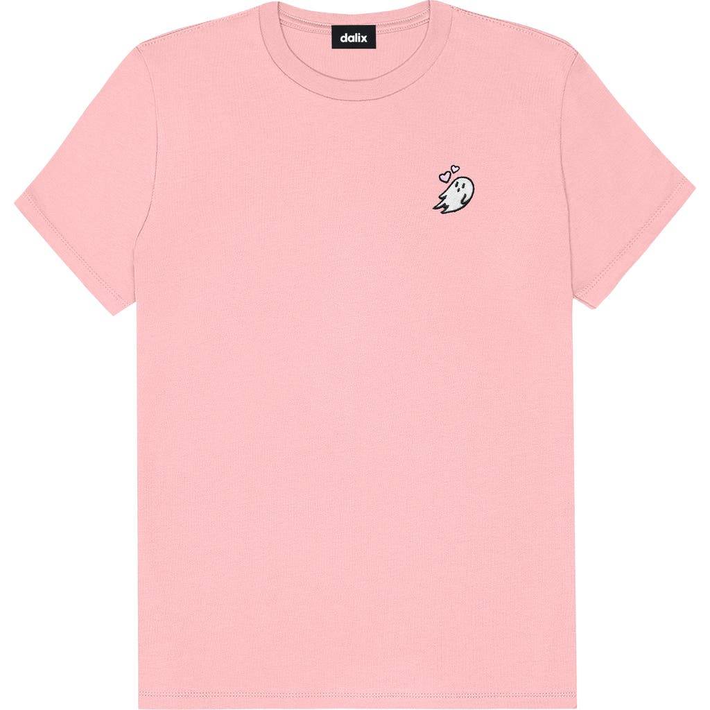 Dalix Heartly Ghost Tee In Pink