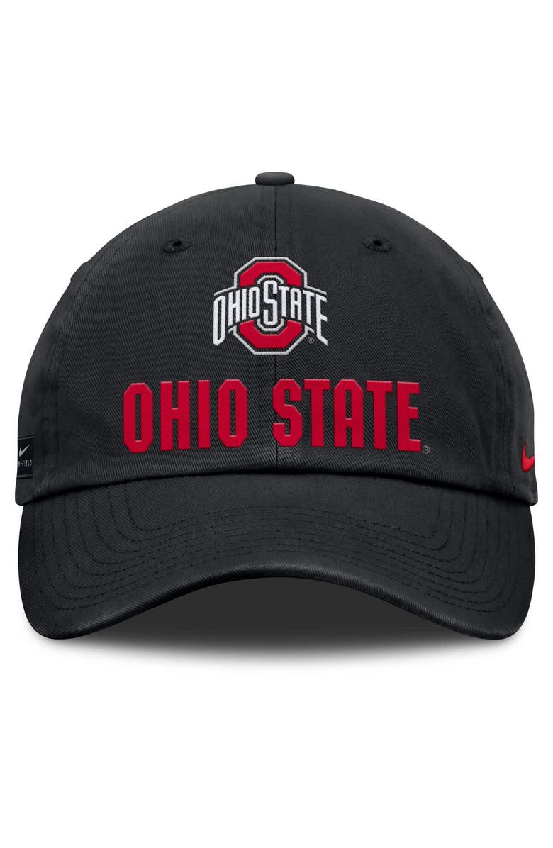 Nike Men's Nike Black Ohio State Buckeyes 2025 Sideline Club Adjustable Hat, Alternate, color,