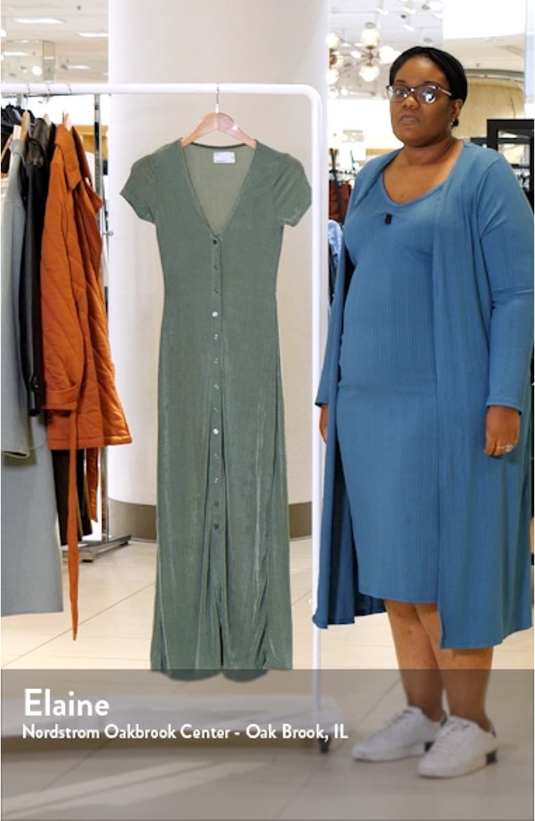 Slinky Short Sleeve Maxi Dress, sales video thumbnail