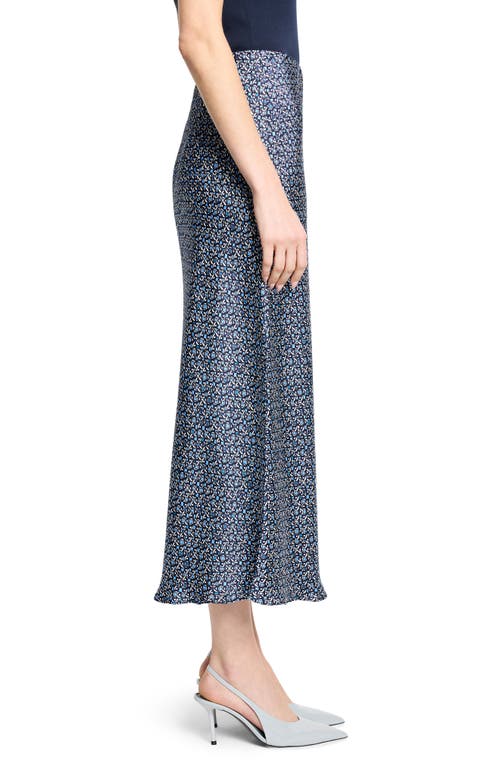 Nic + Zoe Nic+zoe Geo Printed Slip Skirt In Blue