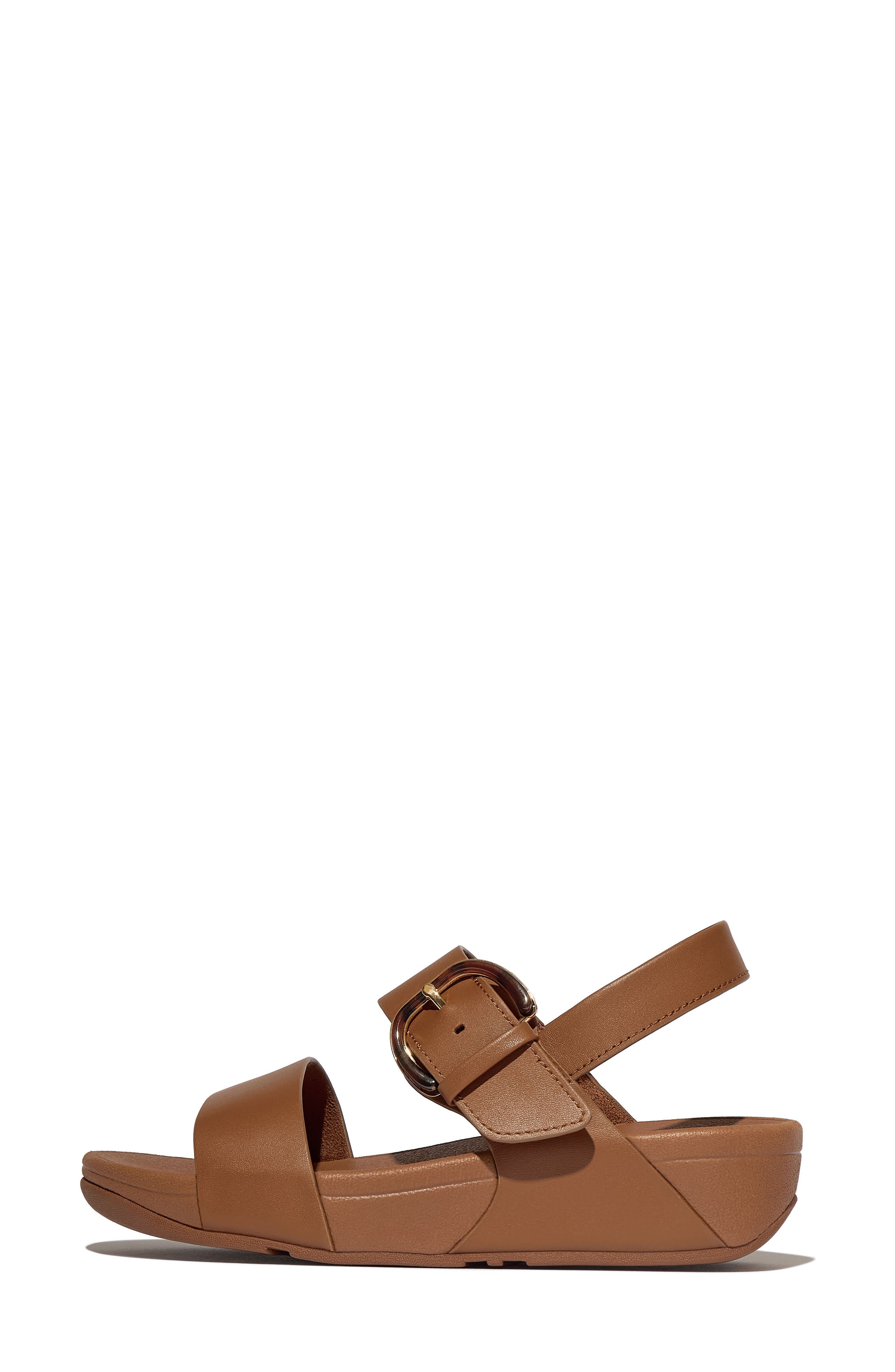 FitFlop Lulu Slingback Platform Wedge Sandal, Alternate, color, Deep Tan
