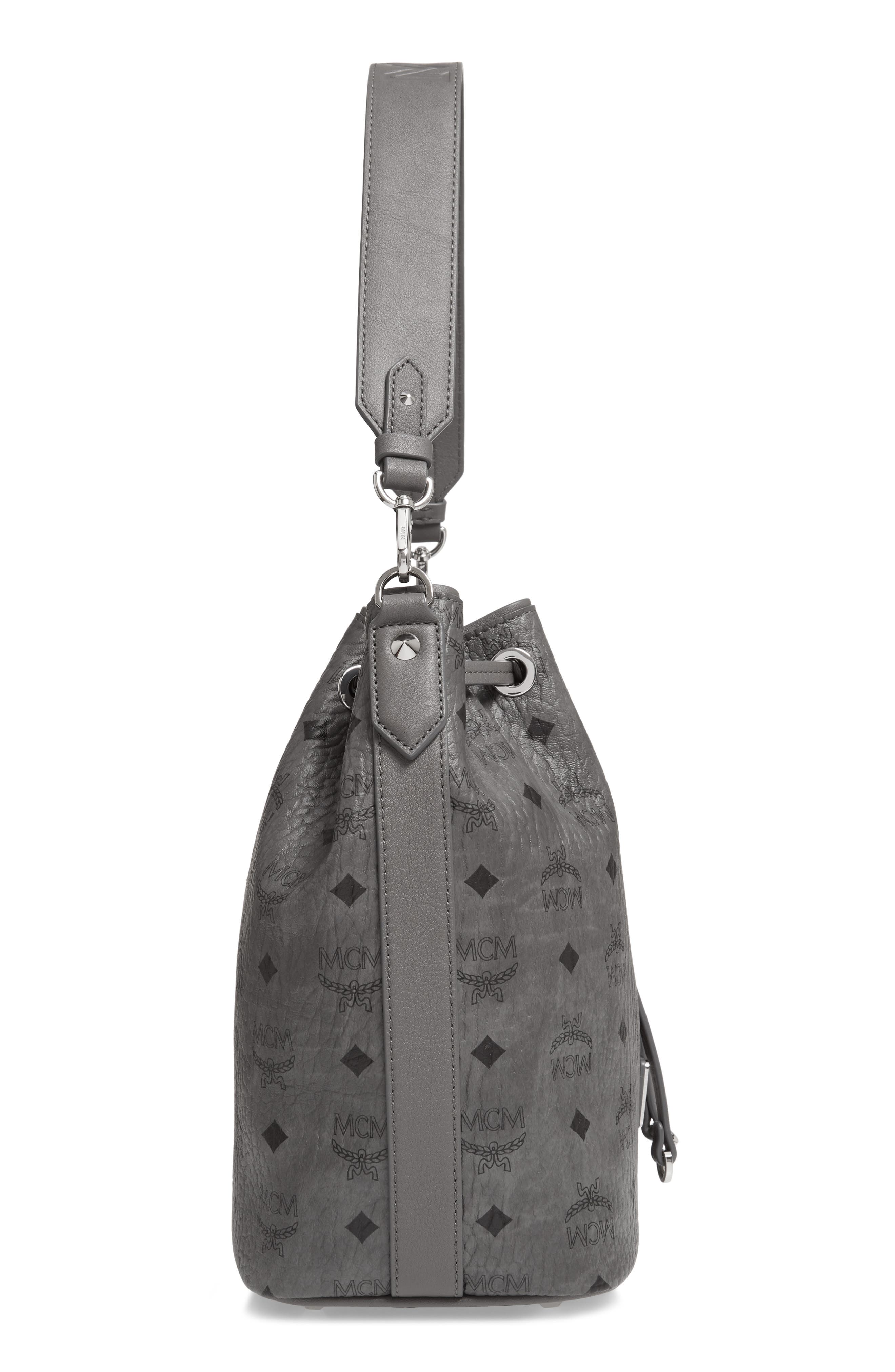 MCM Essential Visetos Original Drawstring Bag, Alternate, color, 