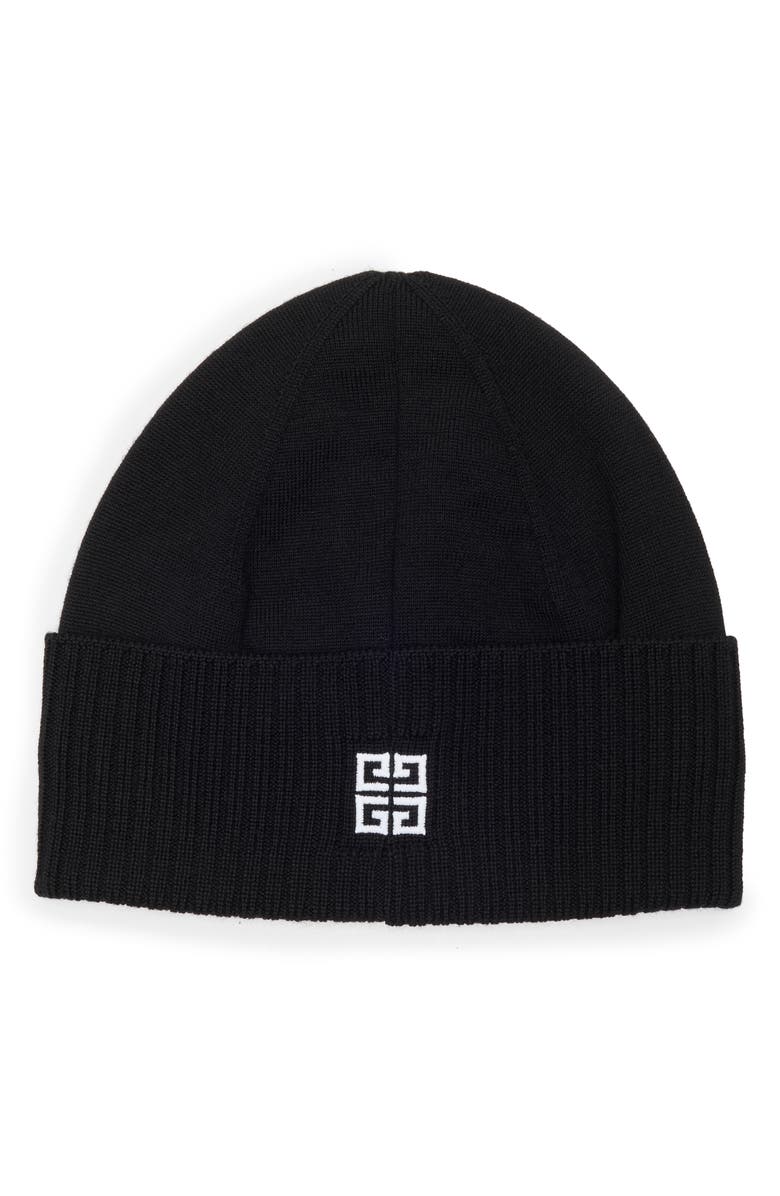 Givenchy Logo Embroidered Wool Beanie, Alternate, color, 