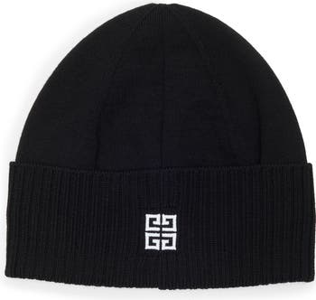 Logo Embroidered Wool Beanie