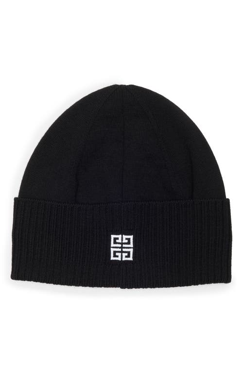 Givenchy Logo Embroidered Wool Beanie In Multi