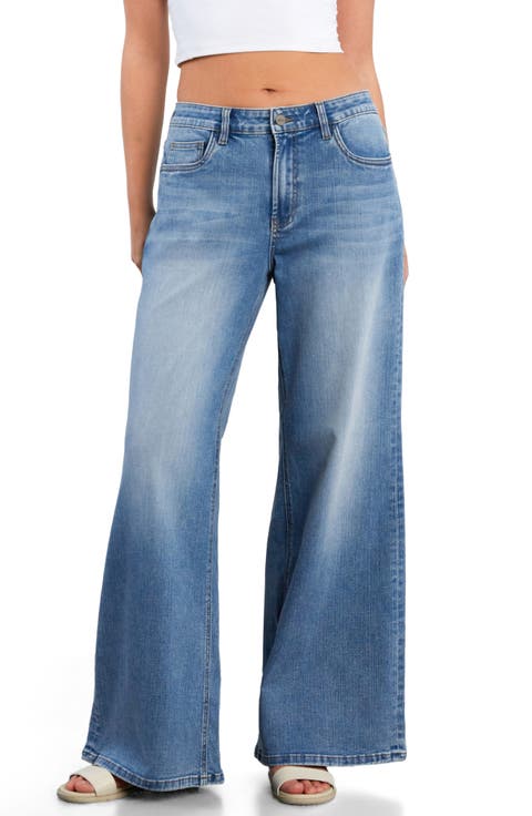 Myra Mid Rise Wide Leg Jeans