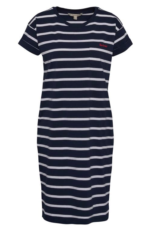 BARBOUR BARBOUR OTTERBURN STRIPE COTTON T-SHIRT DRESS