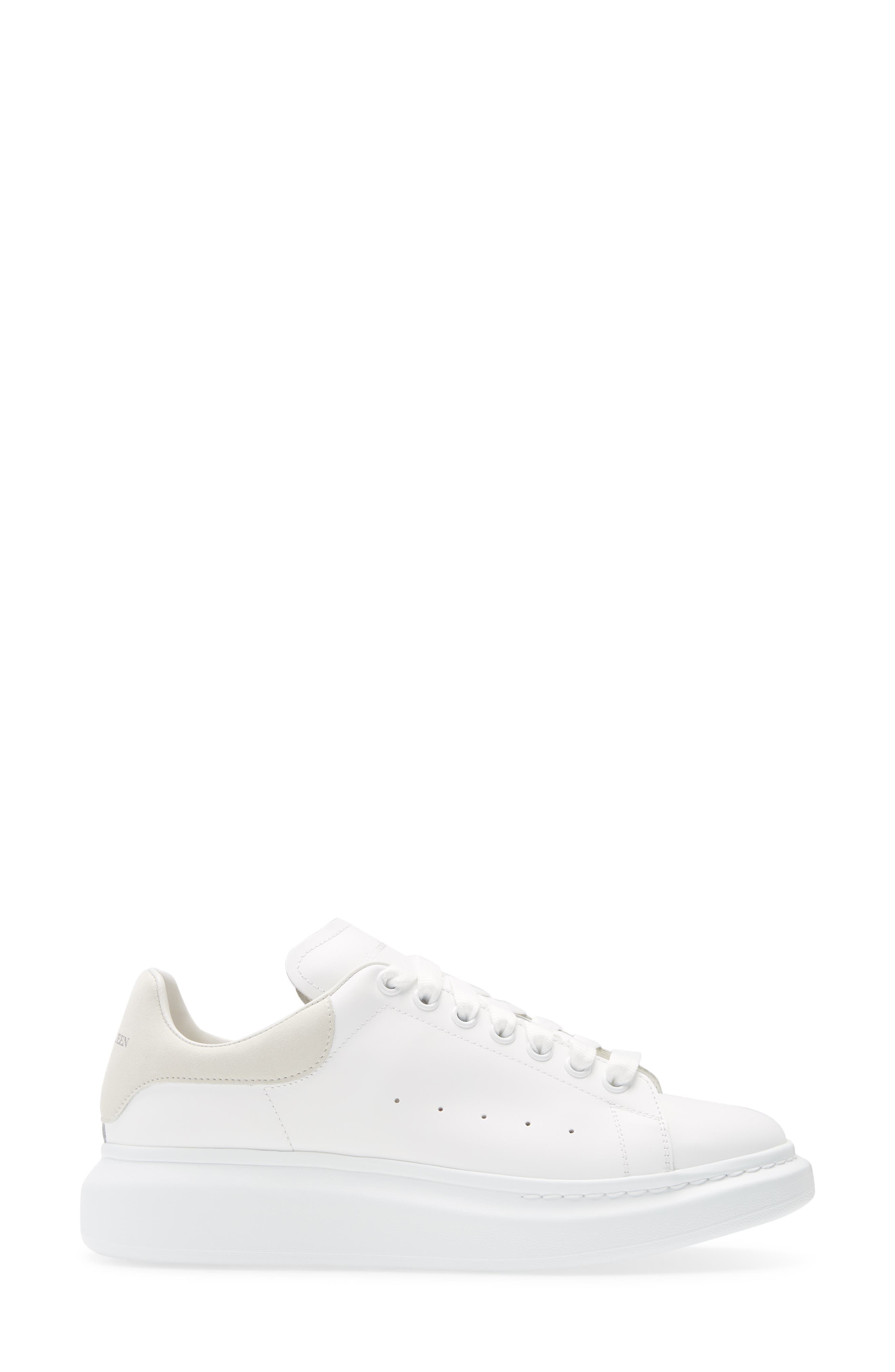 Alexander McQueen White Oversized Sneakers–Iconic Casual Shoes Size 41 US8 Alexander McQueen Oversized White/Black Sneakers — EU 36  main image 3