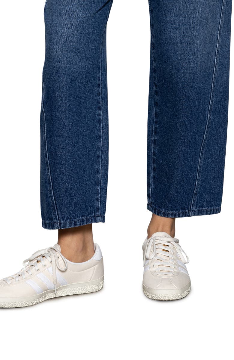 Sanctuary District High Waist Barrel Leg Ankle Jeans, Alternate, color, 