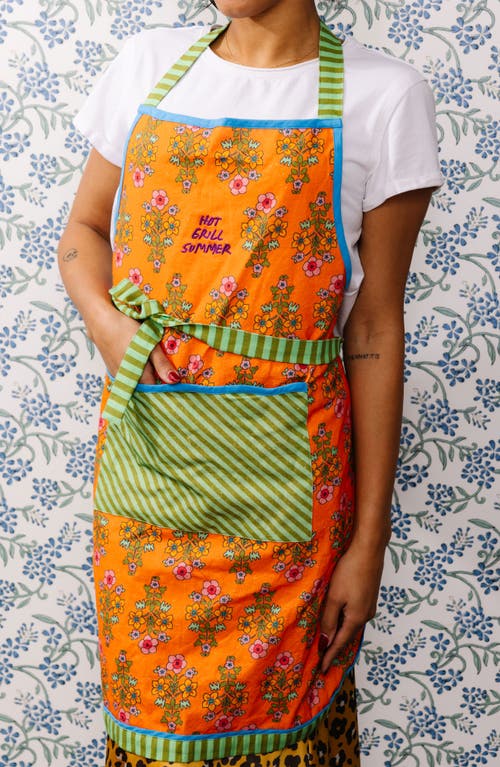 Furbish Hot Grill Summer Apron In Multi