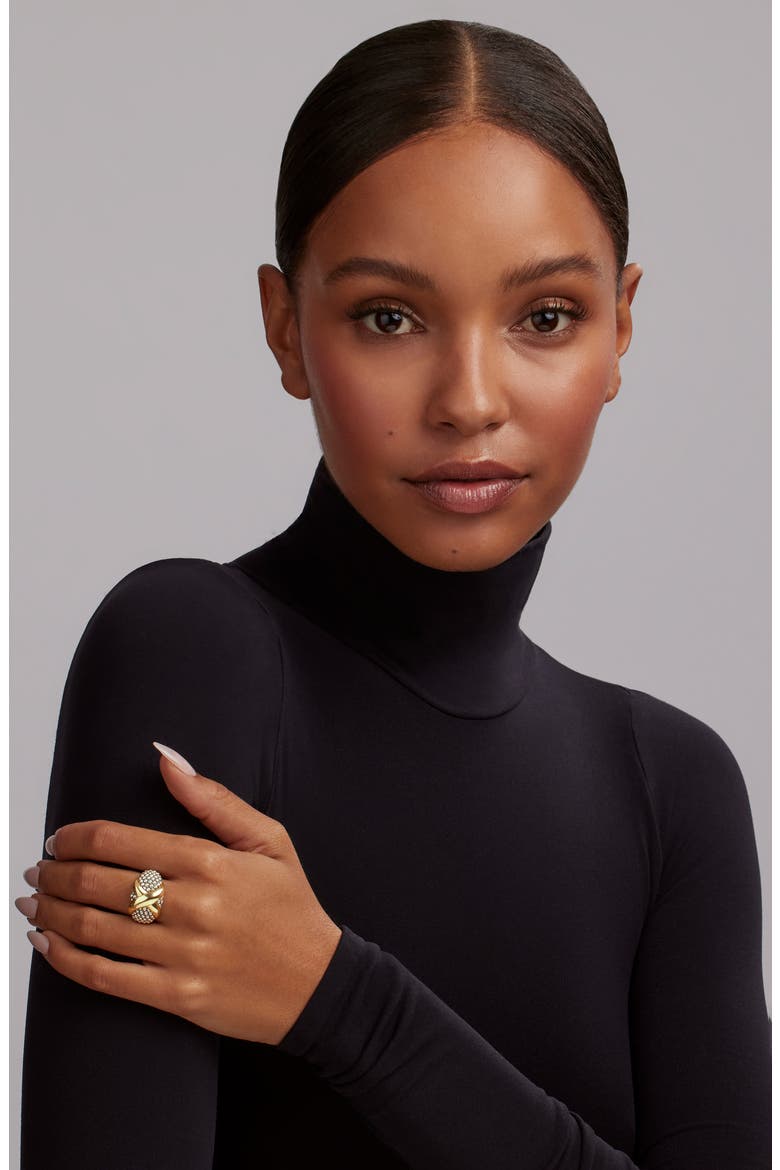 Embrace Dome Ring, Alternate, color, METALLIC