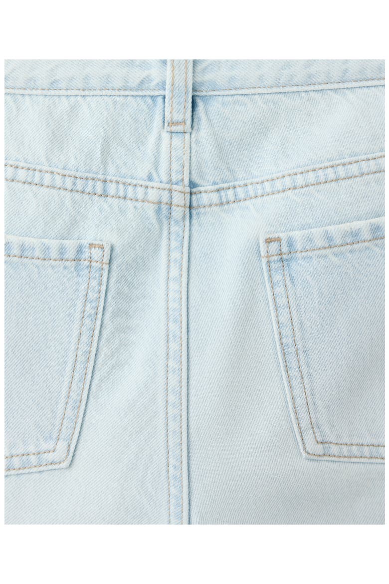 Straight Cross High Waist Straight Leg Jeans, Alternate, color, BLEACH