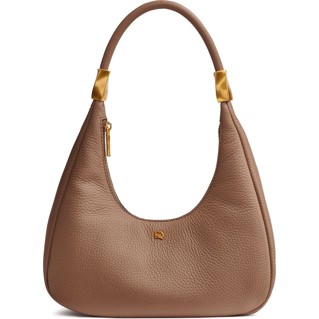 Shop Donna Karan New York Quogue Shoulder In Toasted Almond