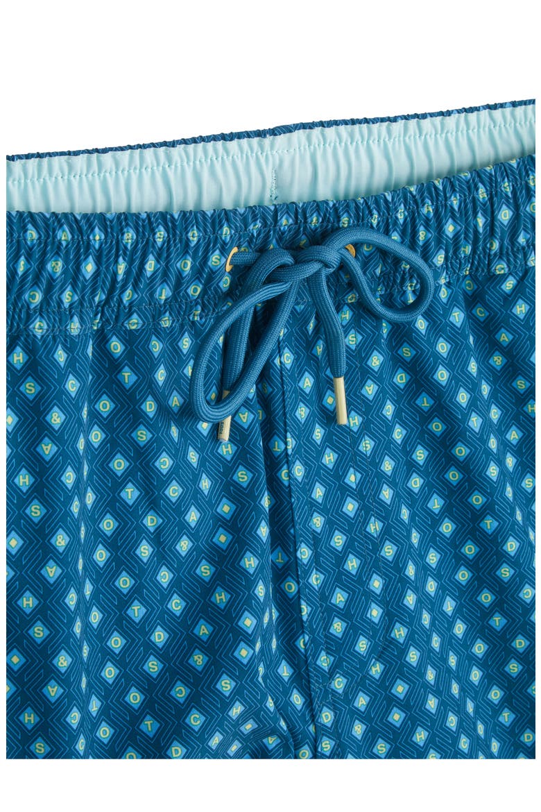 Geometric Volley Swim Trunks, Alternate, color, LEGION BLUE
