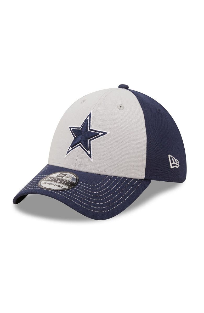 New Era Men's New Era Gray/Navy Dallas Cowboys Classic 39THIRTY Flex Hat, Main, color, 