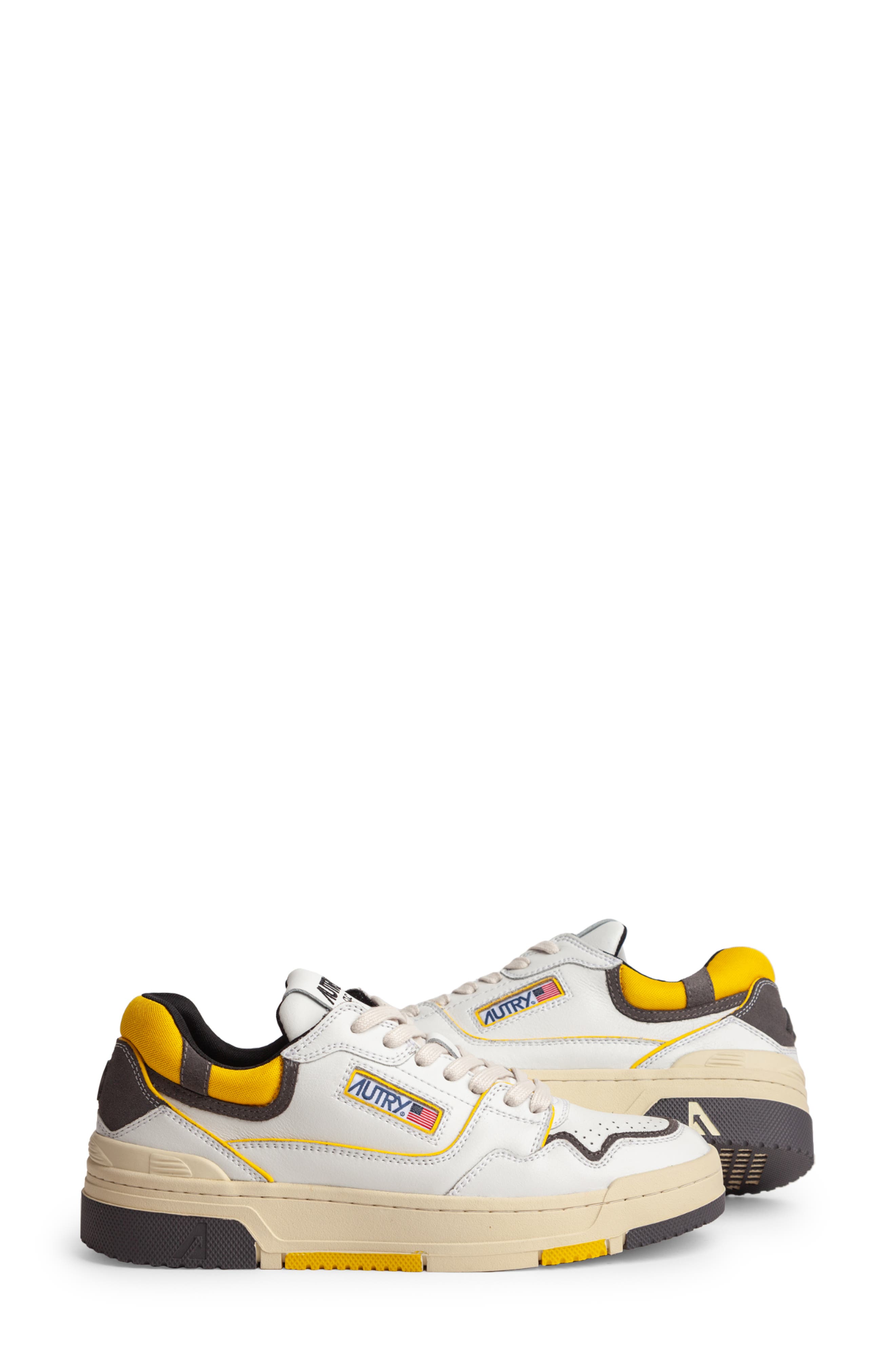 AUTRY CLC Low Top Sneaker, Alternate, color, Mult/Mat Wht/Gr/Yl