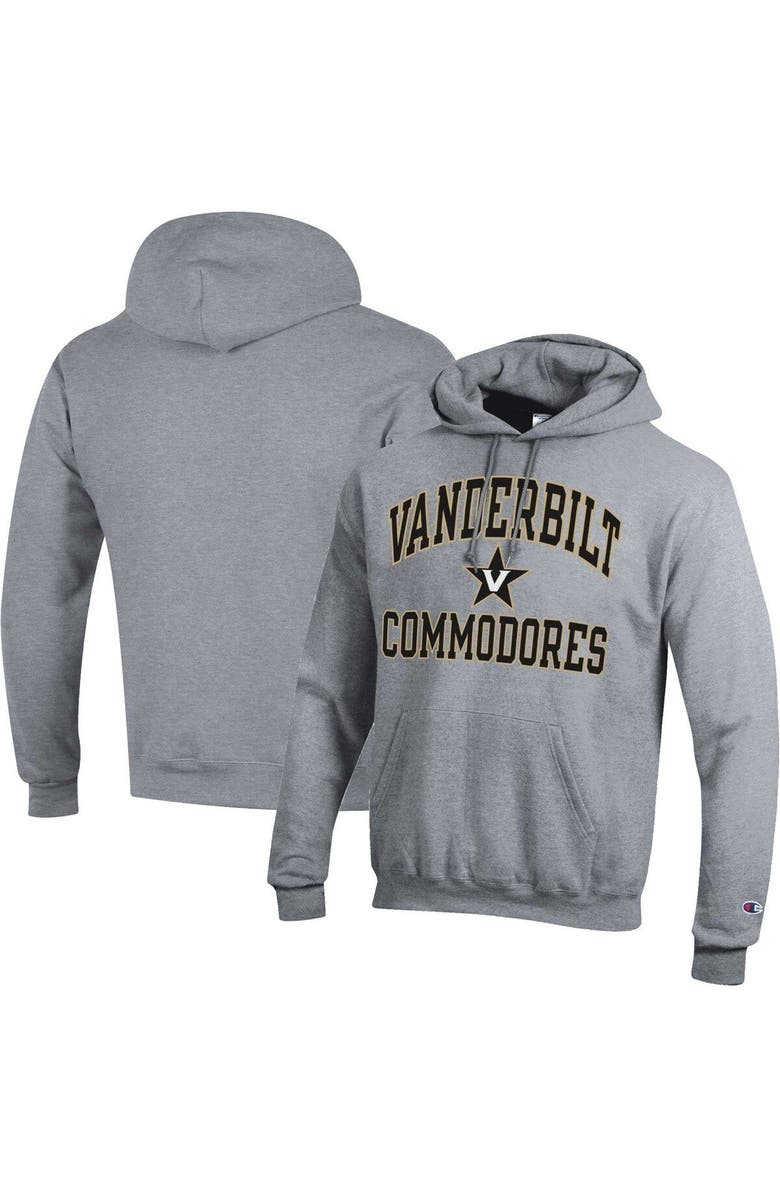 Champion Men's Champion Heather Gray Vanderbilt Commodores High Motor Pullover Hoodie, Main, color, 