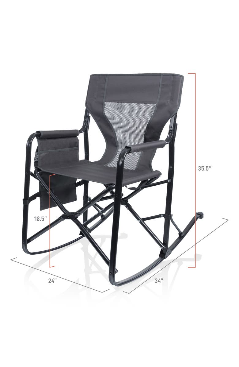 Picnic Time Woodland Rocking Camp Chair, Alternate, color,