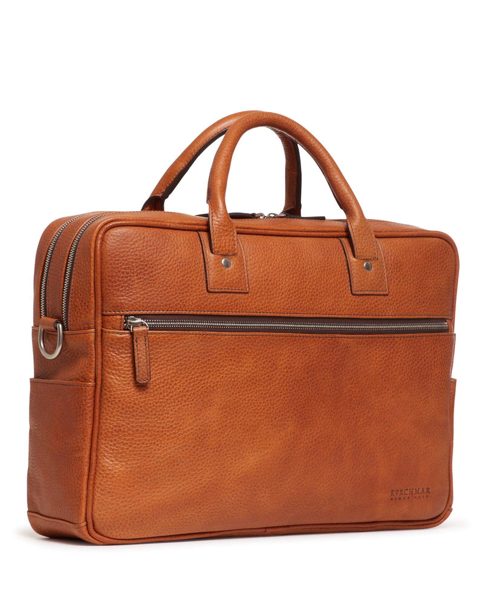 Redford Leather Briefcase, Alternate, color, Pebbled Tan