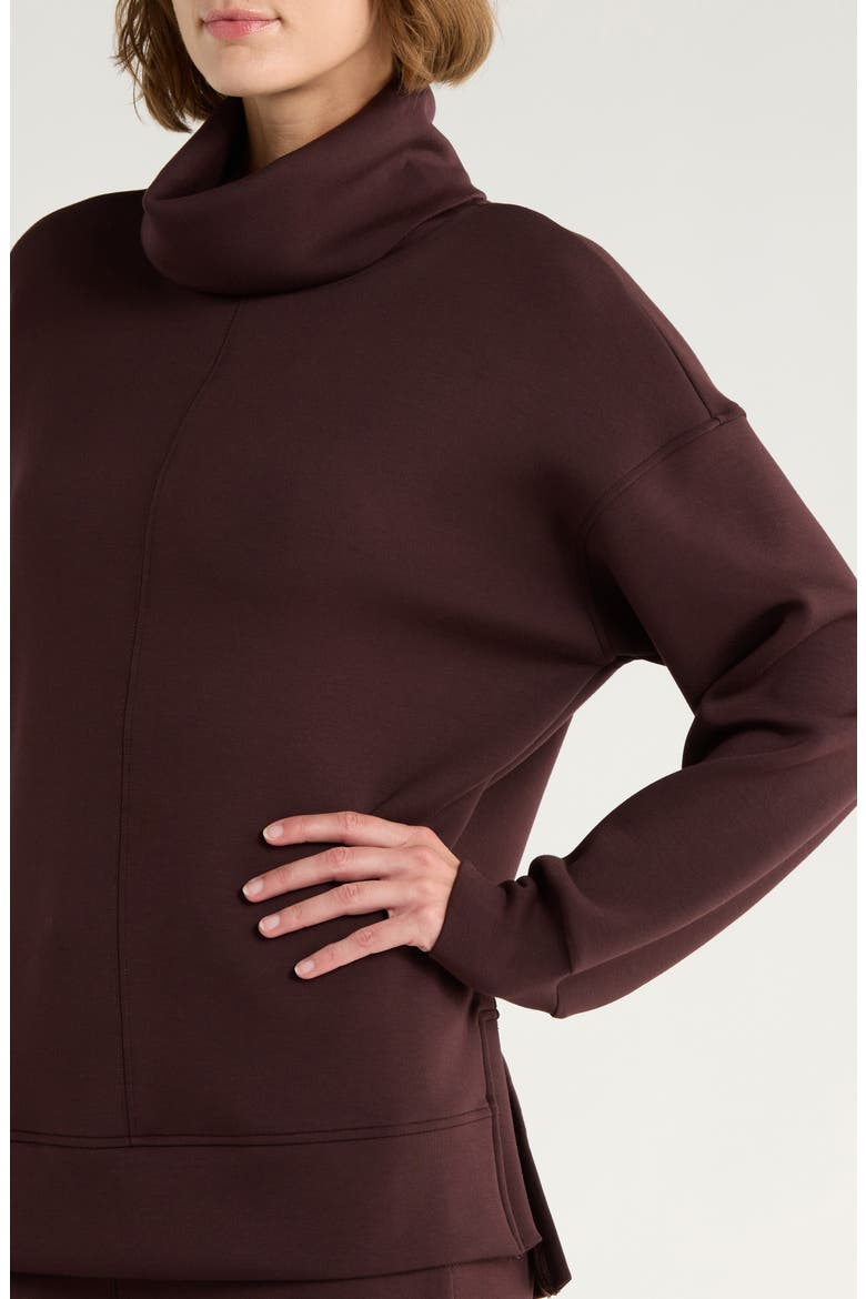 Air Essentials Tunic Sweatshirt, Alternate, color, TRUFFLE BROWN