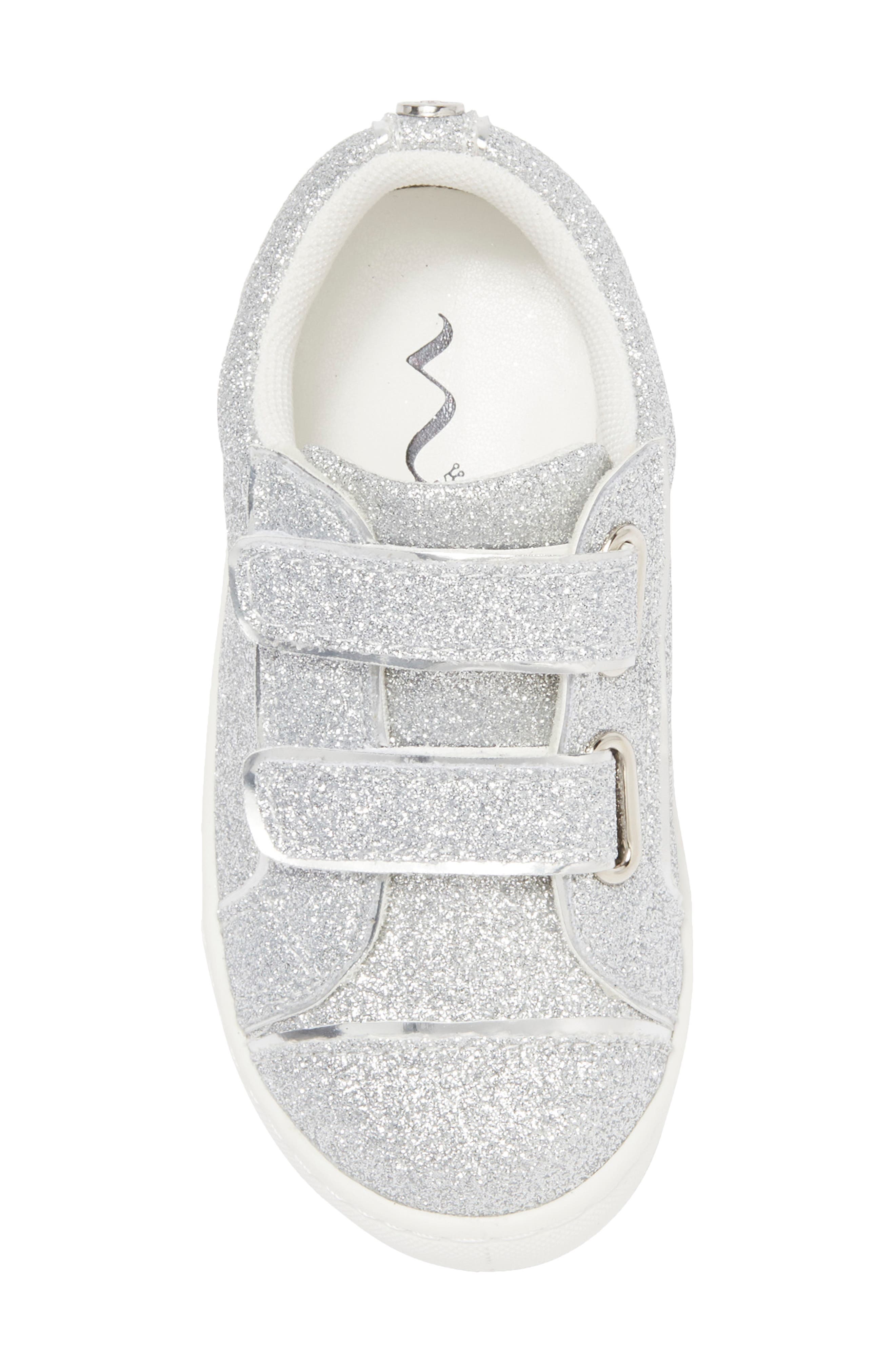 Nina Kids' Metallic Sneaker, Alternate, color, Slvglt