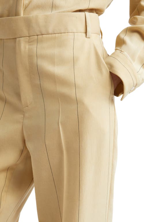 Partow Morrison Pin Stripe Straight Leg Pants In Cortado