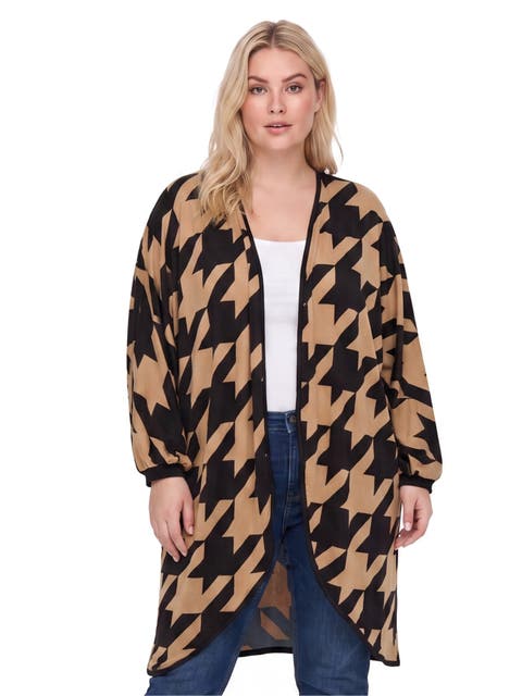 Essential Curvy Open Front Cardigan Jacket