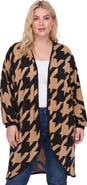 24seven Comfort Apparel Essential Curvy Open Front Cardigan Jacket