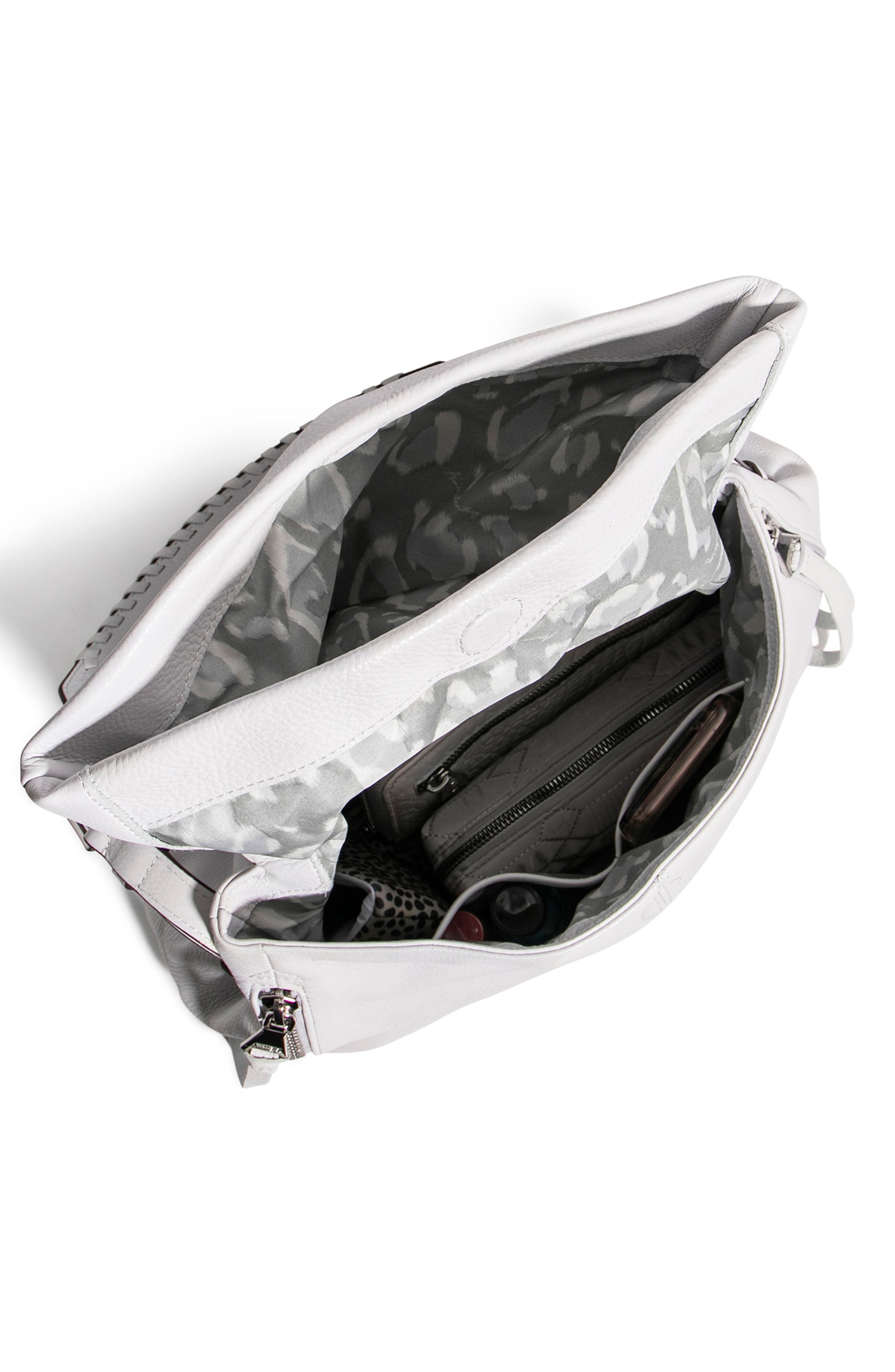 AIMEE Bali Double Entry Bag, Alternate, color, Cloud W/ Shiny Gold