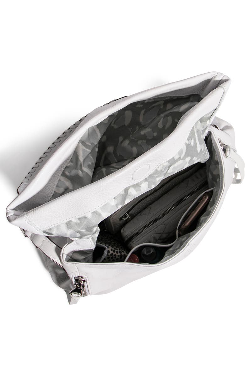 AIMEE Bali Double Entry Bag, Alternate, color, Cloud W/ Shiny Gold