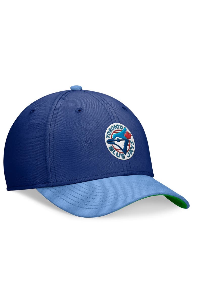 Nike Men's Nike Royal/Powder Blue Toronto Blue Jays Cooperstown Collection Rewind Swooshflex Performance Hat, Alternate, color, 