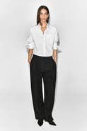 COS Pleated-Panel Straight-Leg Pants